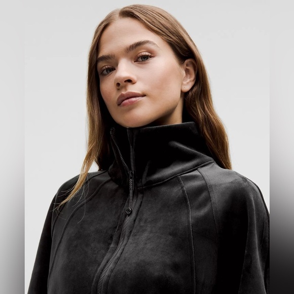 Scuba Oversized Funnel-Neck Half Zip Velvet Size M/L - Picture 4 of 7